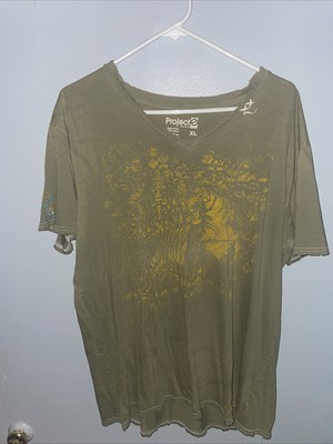 Project E evolution Graphic T-with stitching/embroidery Size XL  100% Cotton S
