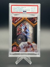 2022 Topps Tribute Albert Pujols Orange Auto /25 Cardinals PSA 8/10 Auto Pop 2
