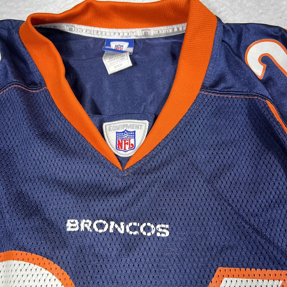 复古 Clinton Portis 26 丹佛野马 锐步 NFL 足球球衣 尺寸 M — 第 4/4 张图片