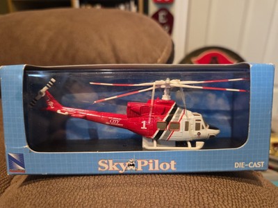 Sky Pilot Los Angeles City Fiire Department  1/115 Bell 412 Helicopter Diecast
