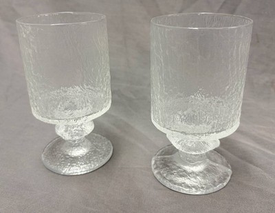Set of Two Vintage Iittala Finland Senaattori Senator 5 3/4'' Goblets