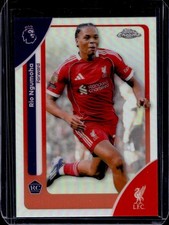 2026 Topps Chrome Premier League Rio Ngumoha RC Refractor Rookie #112 Liverpool