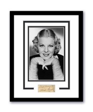 Glenda Farrell Signed 11x14 Framed Photo Torchy Blane Superman Lois Lane ACOA