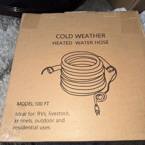 100ft Heated Water Hose for RV -45℉ Antifreeze Heated Drinking Water Hose - Picture 2 of 2