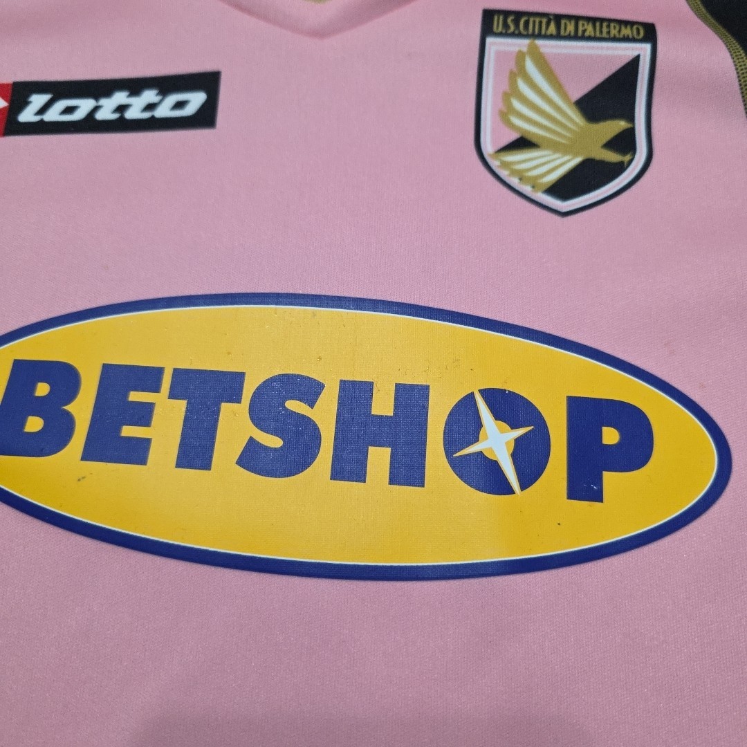 2010 Lotto Palermo Home Soccer Jersey Edinson Cavani Kids L