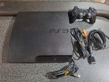 Playstation 3 PS3 Slim 160GB CECH-3001A Console Bundle TESTED WORKING ORIGINAL