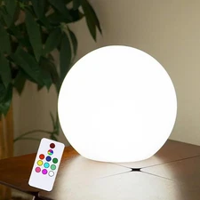 8 Inch Ball Light, Christmas Gift Outdoor Glow Globe Light with Remote Contro...