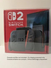 BOX PROTECTOR FOR SWITCH 2 CONSOLE SYSTEM CLEAR PLASTIC CASE