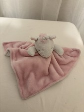 Carter's Just One You Unicorn Lovey Pink Baby Soft Plush Rainbow Silver Horn