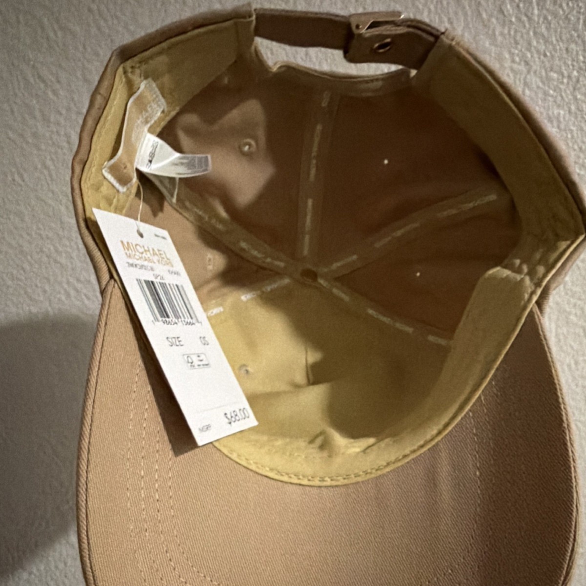 Michael Kors MK Logo Beige Adjustable Men display picture 2