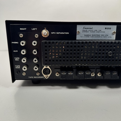 Sansui 800 Solid State Stereo AM/FM Tuner Amplifier Receiver Sansui 800 Solid State Stereo AM/FM Tuner Amplifier Receiver