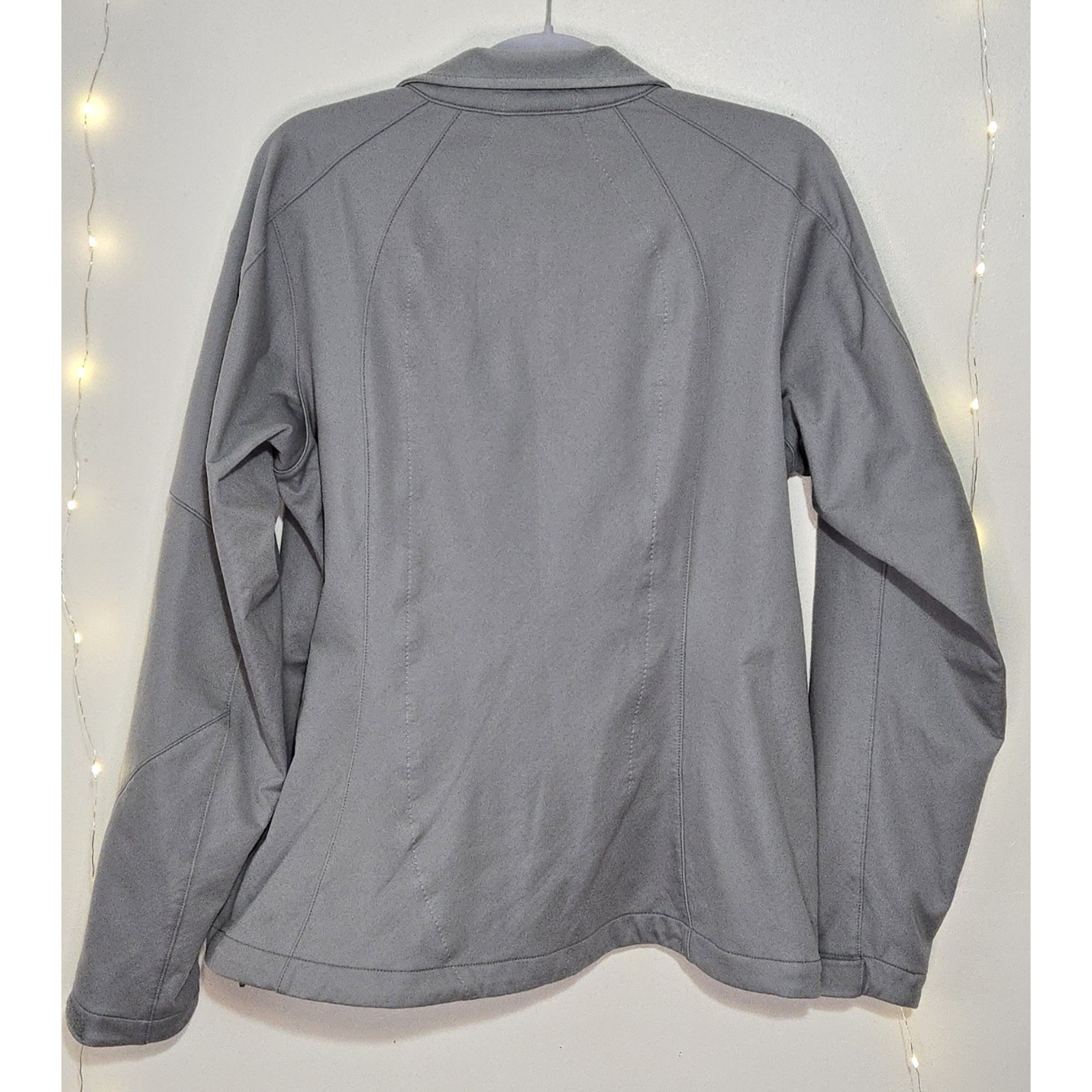 REI Lightweight Soft Shell Jacket Medium Gray Blu… - image 3