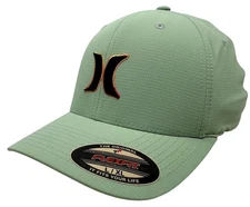 Hurley Men's Hat Dana Point Ripstop Stretch Flex Fit Cap in L/XL Ash Green