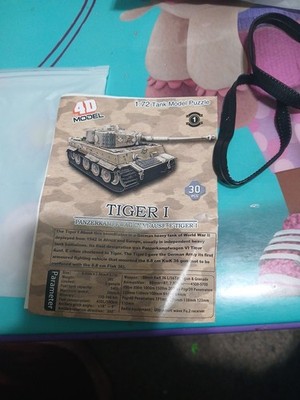 Tiger 1 Panzerkampfwagen 1:72 German Tank Model Puzzle 30pcs