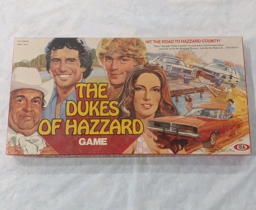 Vintage Dukes Of Hazard Board Game 1981 Ideal Toy Corp Warner Bros General Lee