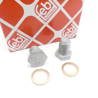 2x FEBI BILSTEIN 100551 Ölablassschraube Dichtring Verschlussschraube Ölwanne