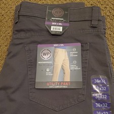 Weatherproof Men's Travel Utility Pants Size 36x32 Gray 066 Forged Iron