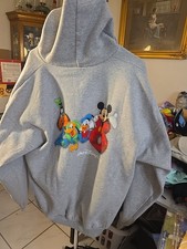 Disney Grey Zip Up Hoodie By Hanes 2008 Walt Disney World Jacket Adult Xl