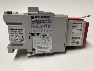 Allen-Bradley 100S-C43EJ14BC Safety Contactor includes 100S-F, 100-S, 100-C43E