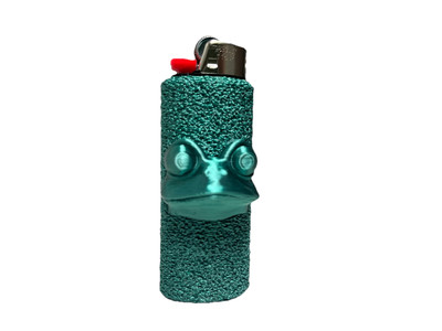 3D frog Bic lighter sleeve/holder/case