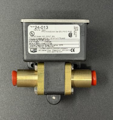 #ad UNITED ELECTRIC CONTROLS PRESSURE SWITCH 24 013 96162 1 10psi New $114.99