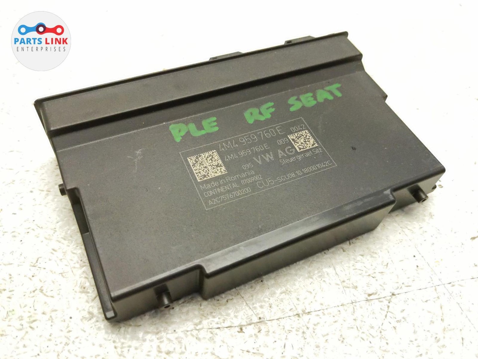 2016-20 BENTLEY BENTAYGA FRONT RIGHT SEAT CONTROL MODULE MEMORY POWER 4M4959760E