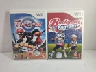 Vintage MLB Power Pros 2008 Nintendo Wii Game + Backyard Football CIB game!