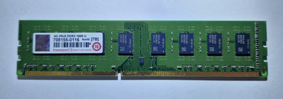 Transcend 4GB 2Rx8 PC3-12800 DDR3 1600 [7B]