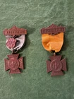 2 Vintage 1883  Womans Relief Corps OFFICERS  Badges