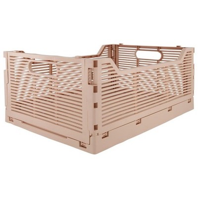 NEW! Stackable Folding Desk/Beauty/Closet Storage Crate - Folds Flat-Space Saver