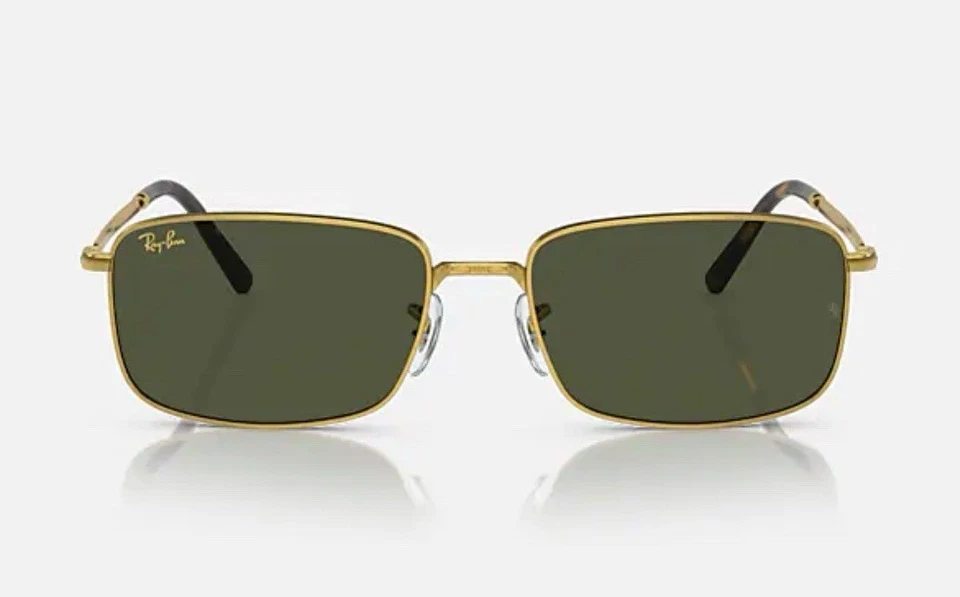 ¡¡SOLO LENTES!! Lentes para Ray Ban RB3717. Lentes verdes. Logo RB dorado. Talla 57 Foto 2 de 2