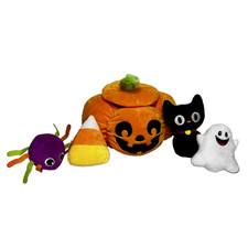 Plush Baby Toys Spooky Bunny Chorus Halloween Pumpkin Black Cat Ghost Candy