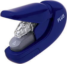 Japan, Staple-Free Stapler Blue, 5 Sheet Capacity, 1 Piece Pack 1 X 1 Stapler 