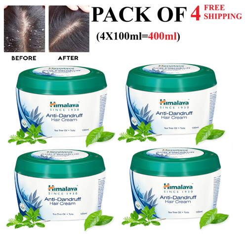 4X NEW Himalaya Anti Dandruff Hair Cream Tea tree-Tusli Oil Protein 100gFREESHIP