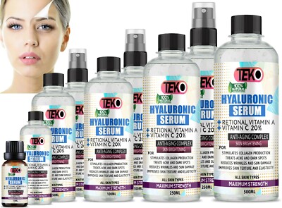 Vitamin C Serum   Hyaluronsäure geeignet für Anti Aging Falten Gesichtspflege  