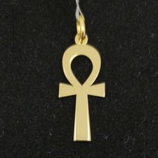 Pendente Oro 18K 750 Mls. Croce Egizia Della Vita. 22,3 Mm. Ref 101419A