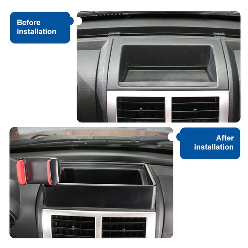 ⭕Dash Phone Holder Mount Bracket with Storage Tray Box For Dodge Nitro 2007-2012 - Picture 5 of 12