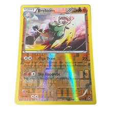 Pokemon Breloom 50/111 Furious Fists Rare Reverse Holo LP/MP