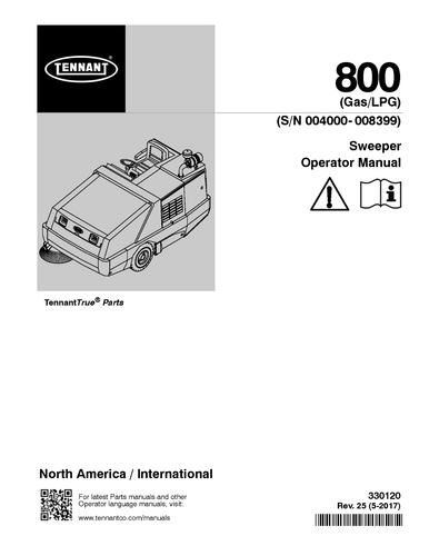 Tennant Ride-On Street Sweepers Scrubbers MANUALS OWNERS PARTS Maintenance - Picture 43 of 109