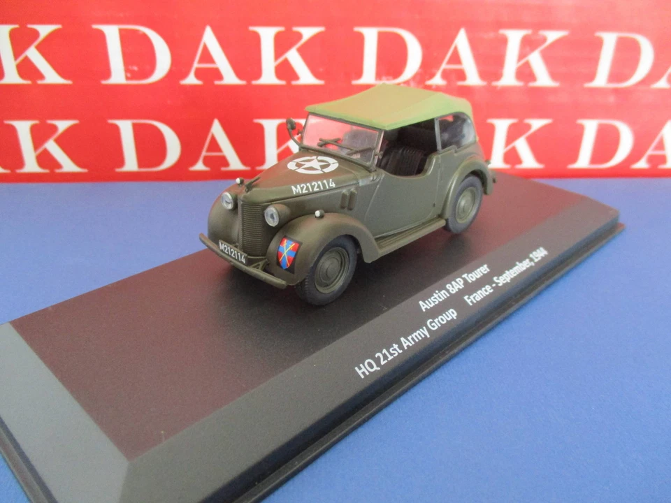 Die cast 1/43 Modellino Auto Austin 8AP Tourer HQ 21st army Group France 1944 - Immagine 2 di 4