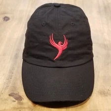 Phoenix Logo Hat cap Strap Back Black Red Bird One Size Adjustable