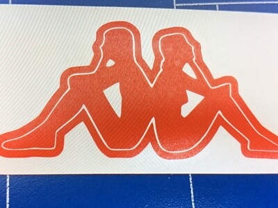 Kappa Vinyl Sticker Decal Red 4 x2 