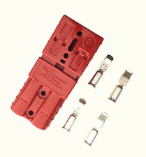 PAIR ANDERSON SB50A 600V Plug 3.5mm(S) CABLE RANGE TERMINAL POWER CONNECTOR-RED