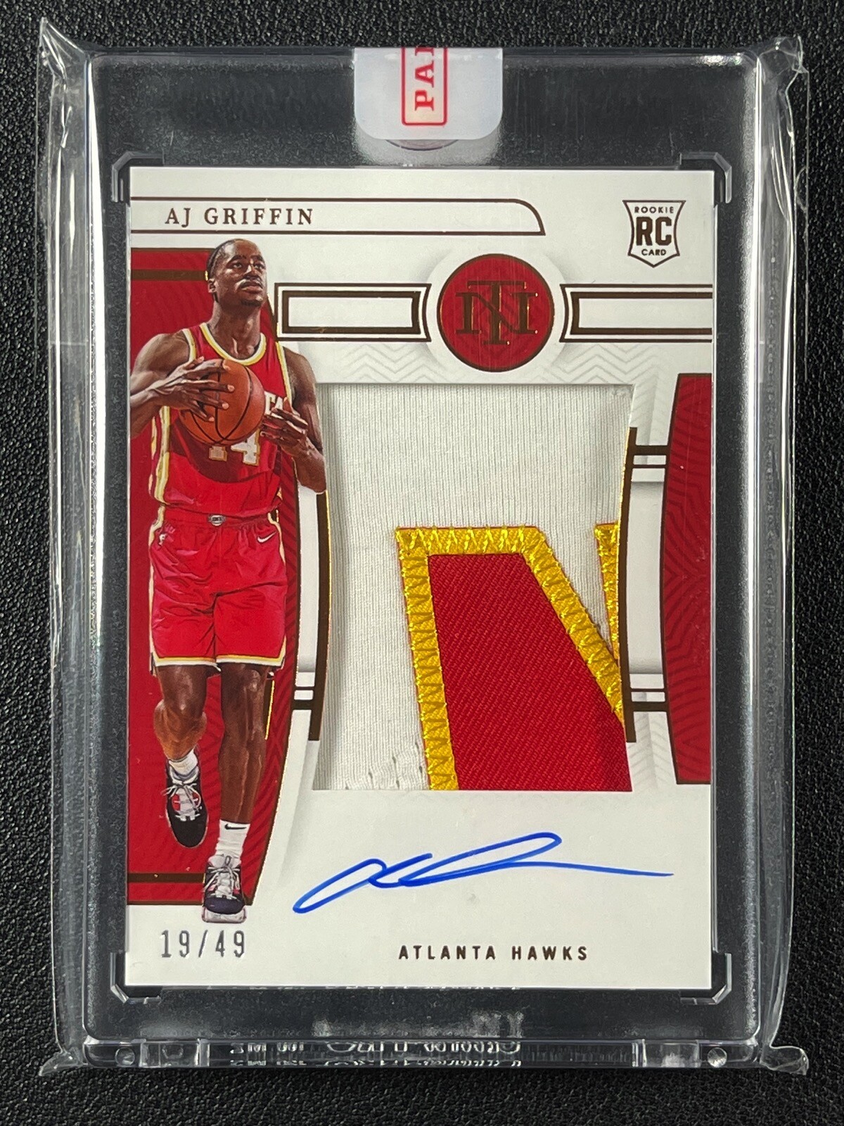 AJ GRIFFIN 2022-23 PANINI NATIONAL TREASURES #103 ROOKIE PATCH AUTO BRONZE /49