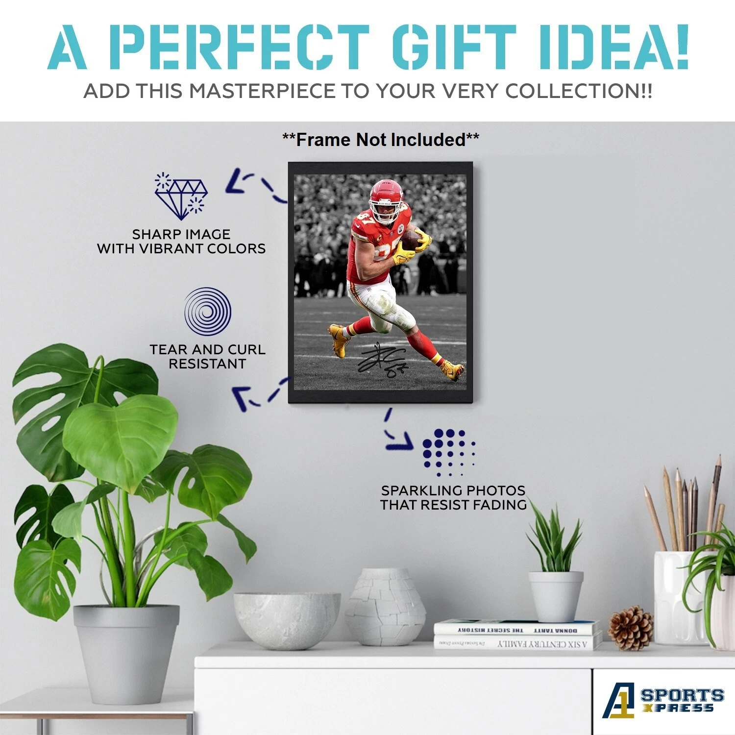 Travis Kelce Kansas City Chiefs Poster - Premium Matte Vertical Print