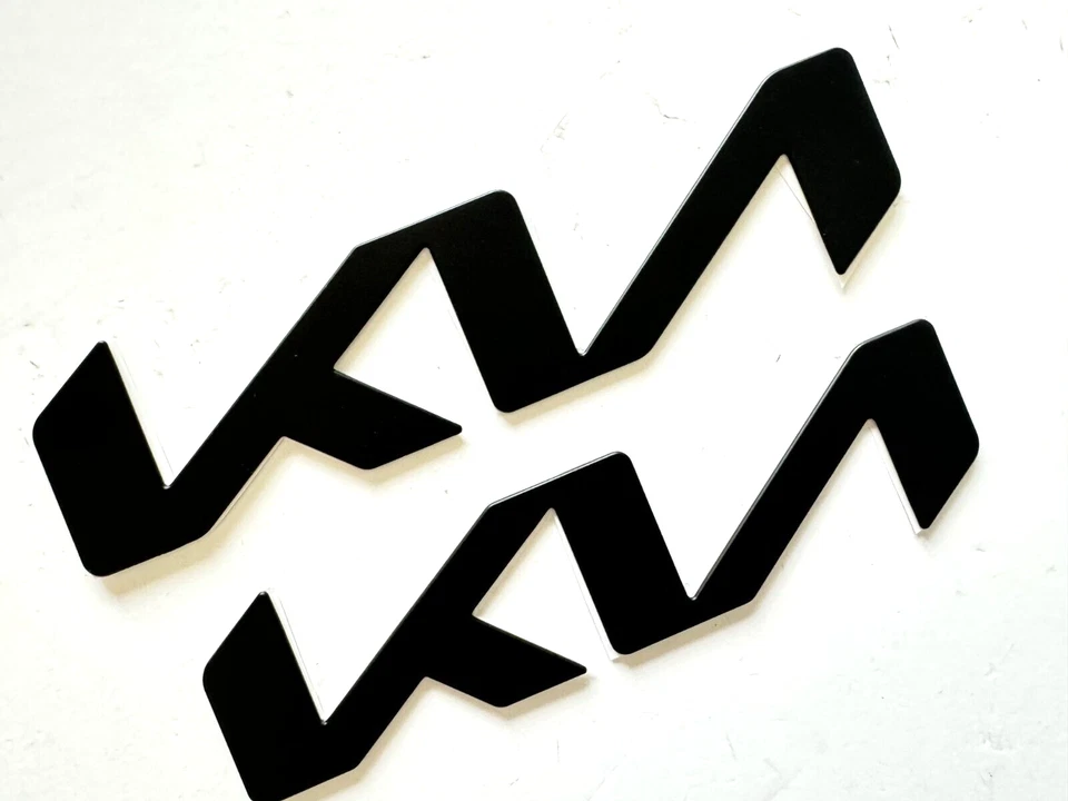 3 PIEZAS Negro Mate Delantero y Trasero KIA Telluride Repuesto Ajuste 2022+ KIA Telluride Foto 2 de 2