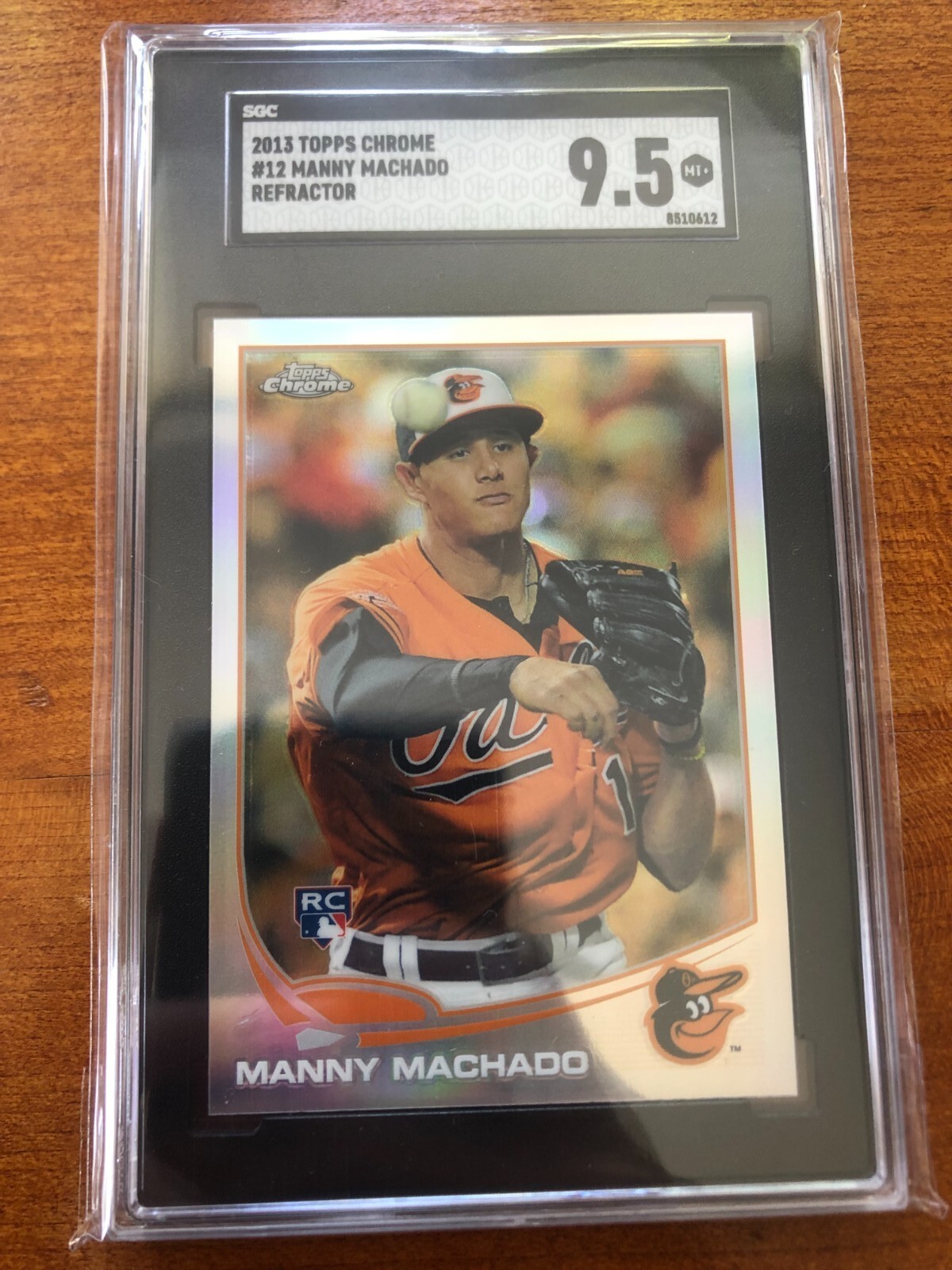 2013 Topps Chrome Manny Machado #12 Refractor SGC 9.5 Mint Rc Rookie