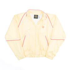 Vintage John Meyer Sport Womens Yellow 80s Nylon Lightweight Shell Jacket S