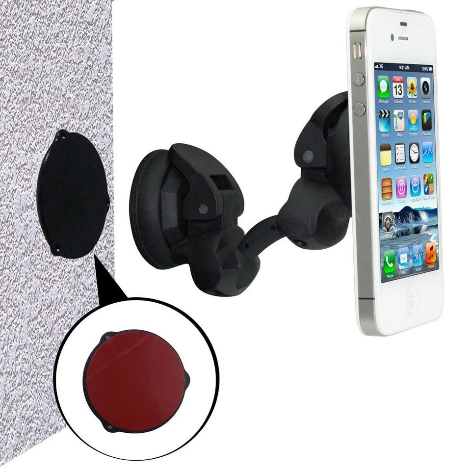 Mediasonic Dual Suction 360 Degree Mount Stand Holder for Phone Tablet eBook - Image 4 of 4