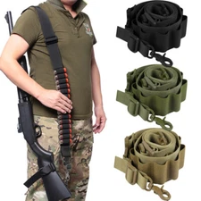 US Tactical Gun Sling 15 Rounds 12/20 GA Shell Holder Gun Accessories Sling